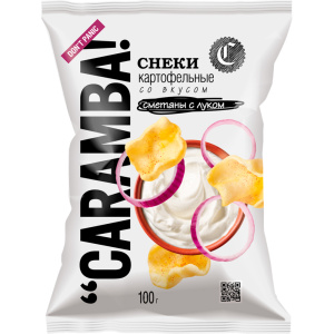 Снеки картофельные "CARAMBA" Сметана с луком 160гр