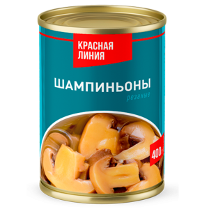 Консервы грибные стерилизованные "Грибы шампиньоны" 400гр