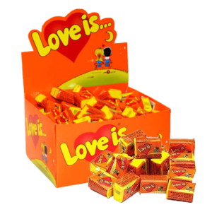 Жевательная резинка "Love is" со вкусом апельсин-ананас