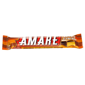 Конфета вафельная "АМАРЕ" со вкусом вареной сгущенки в молочном шоколаде" 45гр