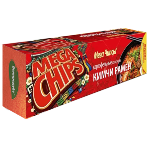 Мегачипсы картофельные со вкусом кимчи рамен 100г