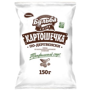 Чипсы из сырого картофеля "Бульба chips" со вкусом трюфельного соуса 150г
