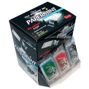 Пастилки ментоловые PAPERMINT (оригинал) с ар. колы, клубники, мяты 7гр