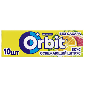 Жевательная резинка б/сах. вкус освежающий цитрус "Orbit"