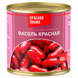 Фасоль в собственном соку (красная) 400гр