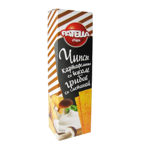 Чипсы картофельные со вкусом грибов со сметаной Т3 "Patella Chips" 100гр