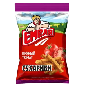 Сухарики "Емеля" со вкусом пряного томата 90г