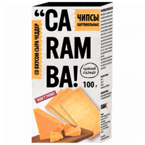 Чипсы картофельные "CARAMBA" Сыр Чеддер 100гр