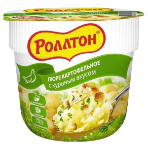 Пюре картофельное с куриным вкусом "Роллтон" 40гр