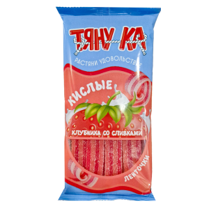 Мармелад жевательный "Со вкусом клубники со сливками" 150гр