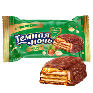 Конфеты десерт "Темная ночь" с фундучной пастой