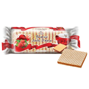 Леди Джем со вкусом клубники вафли 250 гр ФАС/16