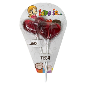Карамель леденцовая "Love is" со вкусом клубники 32 г