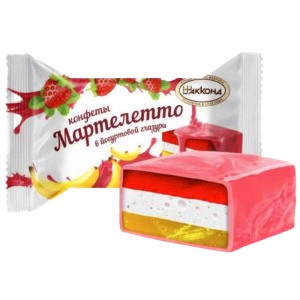 Конфеты "Марталлето" в йогуртовой глазури со вкусом клубника-дыня