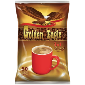 Растворимый кофейный напиток 3 в 1 Golden Eagle Classic 20гр