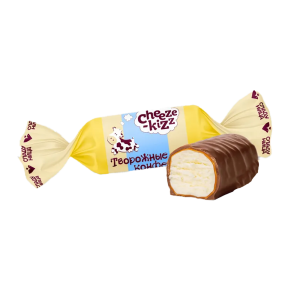 Конфеты глазированные с корпусами из мягкой карамели с начинкой "Cheeze-kizz"
